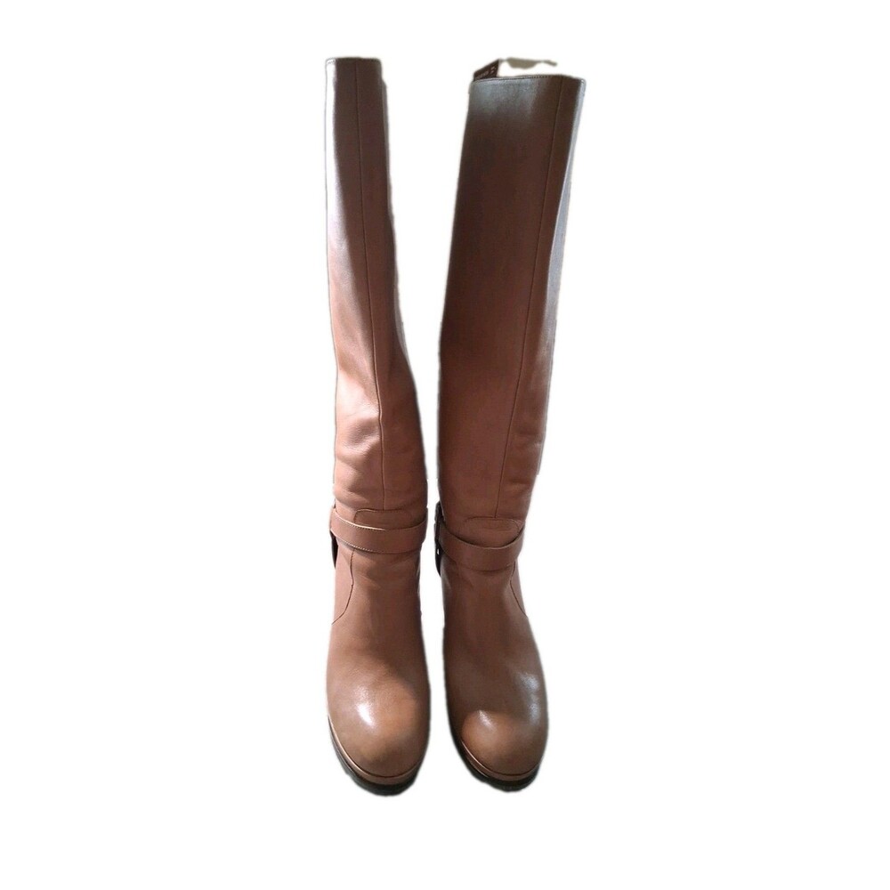 Trouve Riding Wedge Boots Women’s Size 8.5M Brown Leather